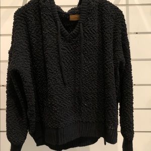 POL Black Hoodie Sweater